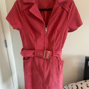 pink Corduroy Dress
